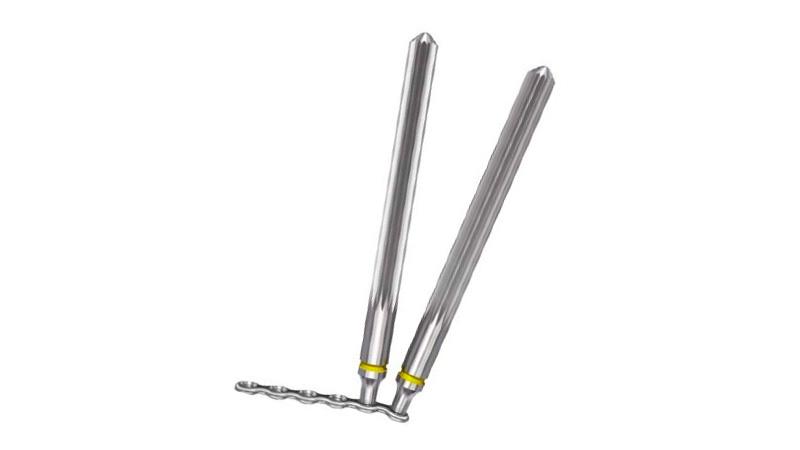 Variable Angle Locking Hand System bending pins on plate